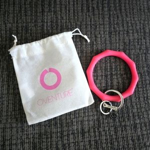 Silicone Big O Key Ring - Tickled Pink Bamboo
